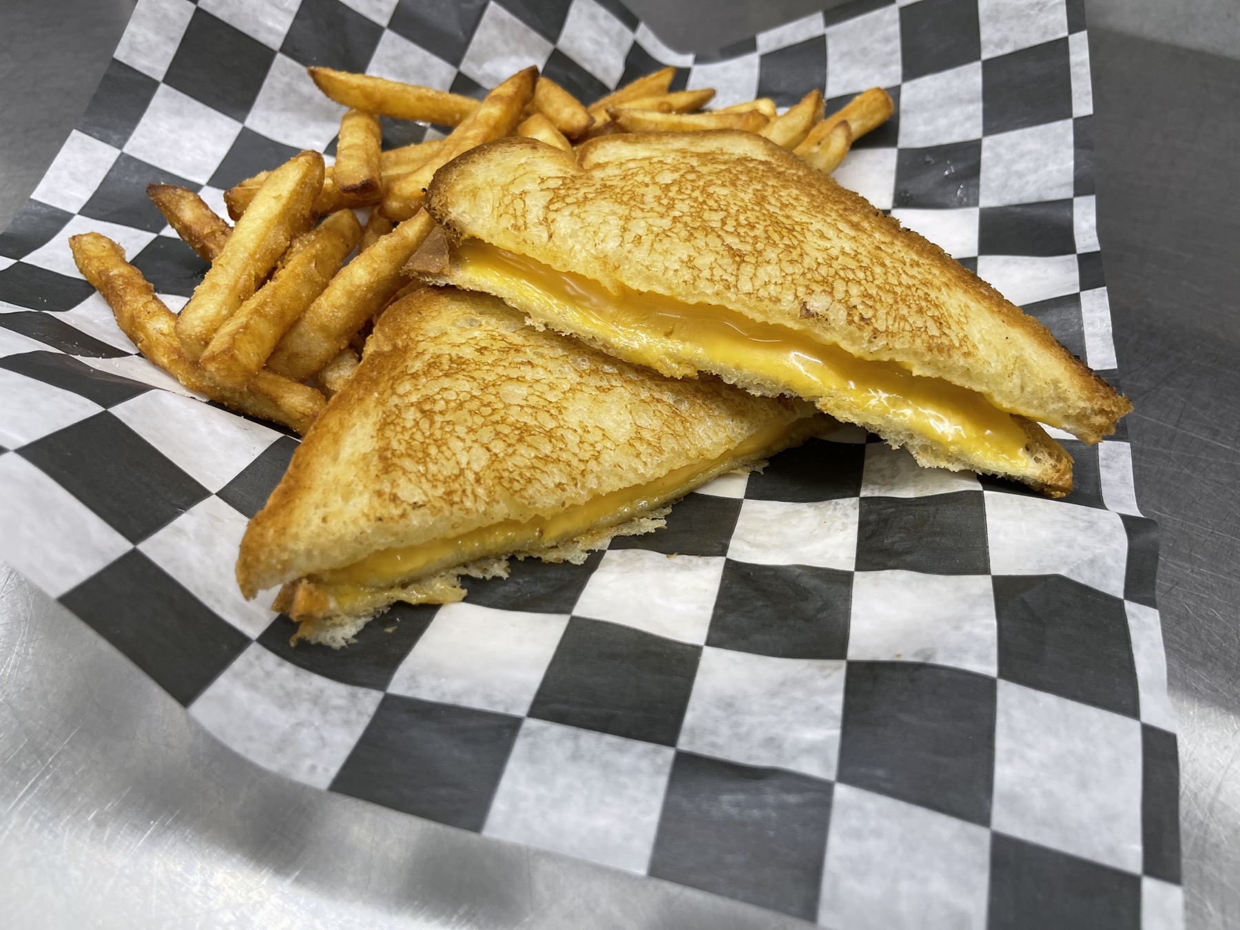 Grilled cheese and fries from Joe's Place